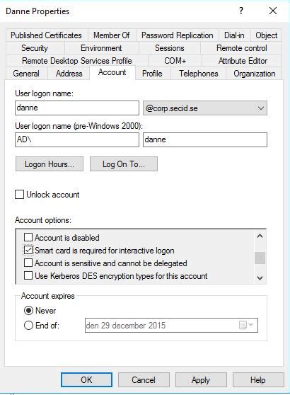 Expire Passwords On Smart Card Only Accounts 